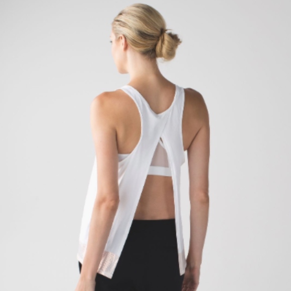 lululemon athletica Tops - Lululemon All Tied Up Tank-White
